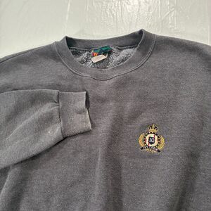 Vintage Ivy Crew Made in USA Grey SweatShirt Size XL - Flaw
